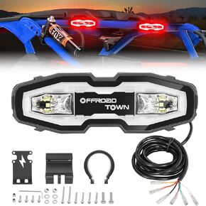Offroadtown Chase Light Light Utv Tail Lights مطاردة 5 أوضاع (strobe ، الفرامل ، العكسي ، الجري والترخيص) لجيب Wrangler JK Jl Polaris Can Am Rzr Honda Pioneer ATV Bait Boat