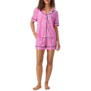 Room Service Womens Pajama Sets, Short Sleeve Lightweight Button Down Top with Shorts 2 Piece Lounge Sets for Women