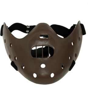 Hannibal Lecter Mask The Silence of The Lambs Mask Costume Human Muzzle Half Face Killer Cosplay Props for Halloween