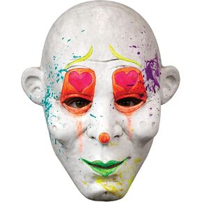 Ghoulish Productions Gang G.G Neon Mask. قناع مهرج الفم النيون. قناع مهرج زاحف. قناع مهرج العصابات. مهرج مخيف قناع للبالغين. خط المهرجين. قناع البالغين. مقاس واحد قناع اللاتكس