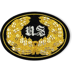الحرب الأهلية ضباط الولايات المتحدة قبعة شارة Gold Bullion Wir