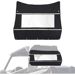 Soft Rear Windshield, PVC Back Window with 900D Waterproof Oxford-Fabric Compatible with CFMOTO zforce 500/800/800s/800ex/800 trail, Compatible with zforce 1000 2018 2019