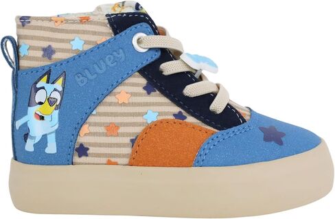 Bluey Toddler Kids Hightop Sneakers in Sizes 5-10 in Saudi Arabia