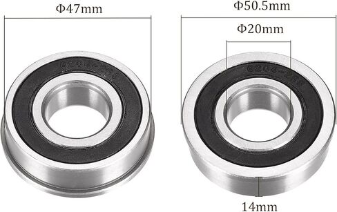 Kozelo 10 قطع F695-2RS محمل كروي ذو حواف - [5x13x4 مم] محامل عجلات بديلة لاستخدام محور شاحنة تهذيب الحشائش، فولاذ كروم، ABEC1 in Kuwait