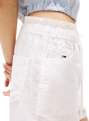 Tommy Jeans Women's Cotton Linen Blend Shorts in Saudi Arabia
