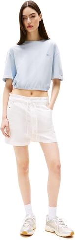Tommy Jeans Women's Cotton Linen Blend Shorts in Saudi Arabia