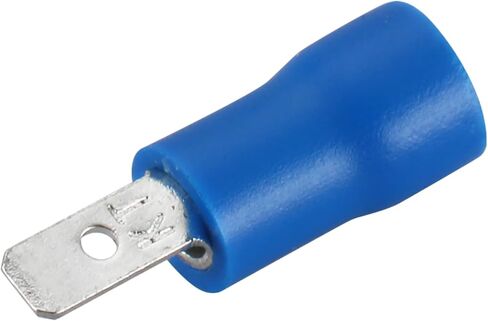 Baomain Blue Male Insulated Spade Wire Connector Electrical Crimp Terminal 16-14 AWG 2.8 x 0.5mm Pack of 100 in Saudi Arabia