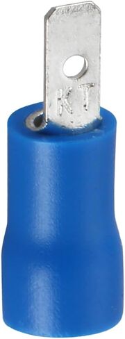 Baomain Blue Male Insulated Spade Wire Connector Electrical Crimp Terminal 16-14 AWG 2.8 x 0.5mm Pack of 100 in Saudi Arabia