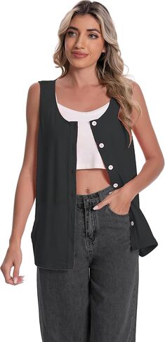 دبابة أعلى استئصال الثدي مع جيوب الصرف بعد الجراحة يجب أن يكون الانتعاش للملابس مريحة القمصان بلا أكمام in Kuwait