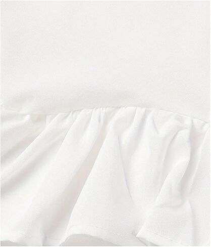SweatyRocks Women's Adjustable Tie Neckline Ruffle Hem Sleeveless Flowy Halter Tops in Kuwait