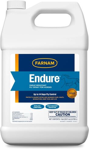 Farnam Endure Sweat-Resistant Horse Fly Spray, Kills, Repels, Protects, 32 Ounces, Quart Spray in Kuwait