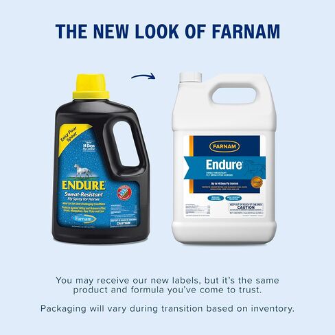 Farnam Endure Sweat-Resistant Horse Fly Spray, Kills, Repels, Protects, 32 Ounces, Quart Spray in Kuwait
