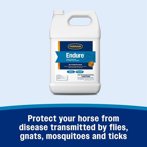 Farnam Endure Sweat-Resistant Horse Fly Spray, Kills, Repels, Protects, 32 Ounces, Quart Spray in Kuwait