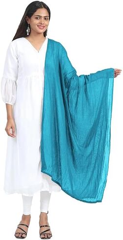 Shemass™ Cotton Dupatta Shawl, Women's Fashion Scarf for Summer and Spring, Solid Colors in Saudi Arabia