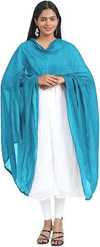 Shemass™ Cotton Dupatta Shawl, Women's Fashion Scarf for Summer and Spring, Solid Colors in Saudi Arabia