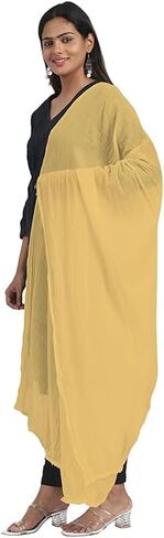 Shemass™ Cotton Dupatta Shawl, Women's Fashion Scarf for Summer and Spring, Solid Colors in Saudi Arabia