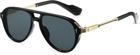 Vintage Retro 70s Sunglasses for Women Men, Fashion Disco Glasses, Double Bridge Aviators in Kuwait