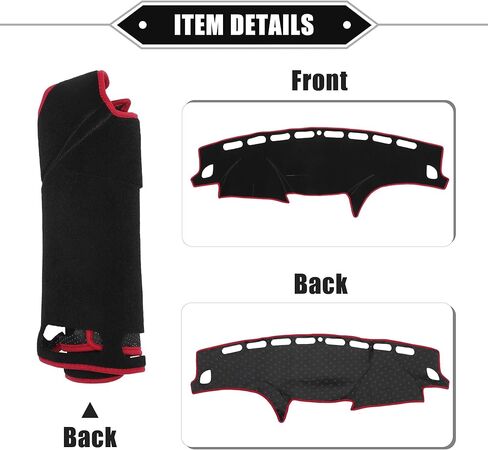 Car Dashboard Cover Mat Compatible for Subaru Impreza 2008-2011, Protective Polyester Black Center Console Interior Trim Dash Board Mat in Kuwait