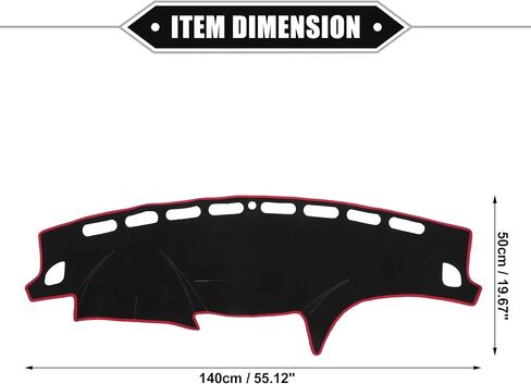 Car Dashboard Cover Mat Compatible for Subaru Impreza 2008-2011, Protective Polyester Black Center Console Interior Trim Dash Board Mat in Kuwait