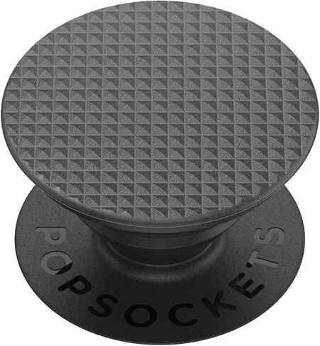 PopSOCKETS Pop-Grip Knurled Texture Black Smartphone Accessory for iPhone Android in Saudi Arabia