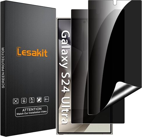 مجموعة من 3 واقيات شاشة لهاتف Galaxy A14 من Lesakit + 3 قطع من واقي عدسة الكاميرا، [مضادة للخدش] [تغطية كاملة] [سهلة التركيب] واقي شاشة من الزجاج المقوى لهاتف Samsung Galaxy A14 in Kuwait