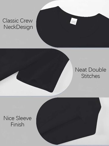 Girls/Kids/Toddlers Crew Neck Cotton T-Shirts Short Sleeve Summer Basic Tops（Age 2-12Y） in Kuwait