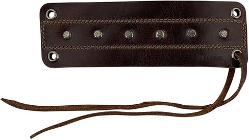 Hide & Drink, Men’s Wristband Handmade from Full Grain Leather - Bourbon Brown in Saudi Arabia