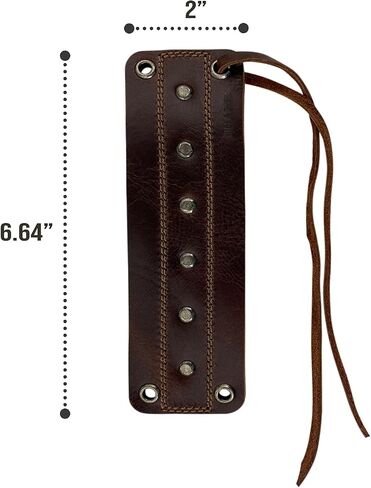 Hide & Drink, Men’s Wristband Handmade from Full Grain Leather - Bourbon Brown in Saudi Arabia