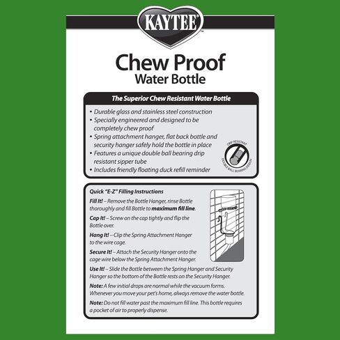 Kaytee Chew-Proof Water Bottle for Pet Hamsters, Gerbils and Rats, 6 oz in Saudi Arabia