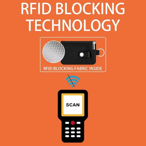الحد الأدنى RFID يحظر محفظة صغيرة مع نافذة معرف ، محفظة معرف المعرف المقوسة مع حبل الحبل للبطاقات ، النقد ، السفر ، النساء ، الرجال (أسود) in Saudi Arabia