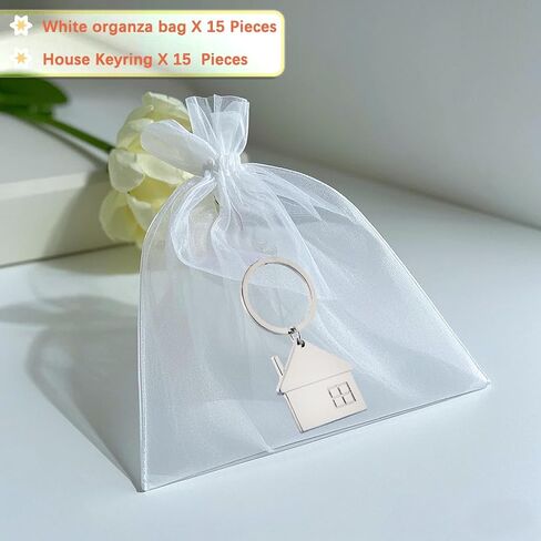Anti-Fade House Keychain Zinc Alloy Keyring with Detachable Split Ring, Perfect Housewarming Gift for New Home Owners in Kuwait