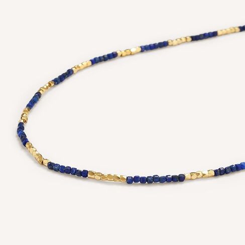 قلادة قلادة من Mevecco Dainty Gold Rliclace للنساء 18 كيلو بايت مطلي بالذهب غير منتظم مختلط قلادة مختلطة من هدية مجوهراتها in Kuwait