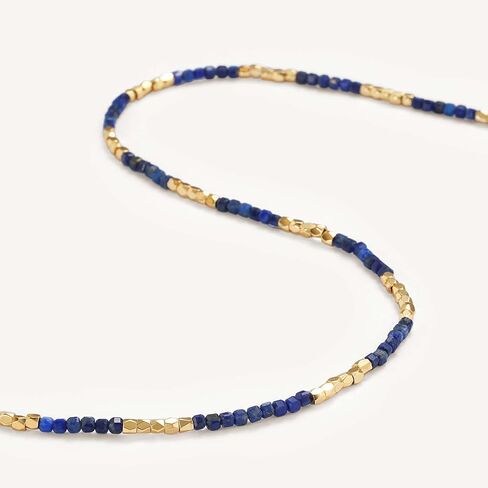 قلادة قلادة من Mevecco Dainty Gold Rliclace للنساء 18 كيلو بايت مطلي بالذهب غير منتظم مختلط قلادة مختلطة من هدية مجوهراتها in Kuwait