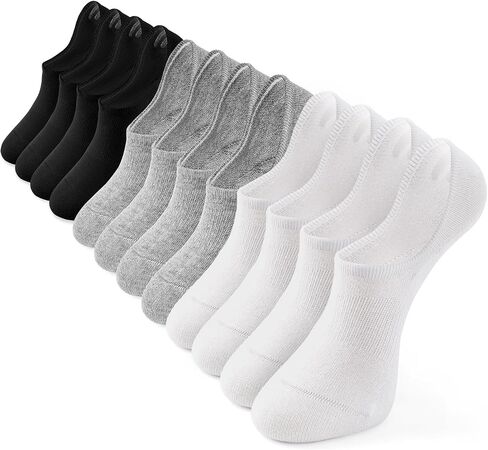 Breslatte 6pairs لا يوجد جوارب إظهار للرجال للرجال غير المنقوشين الجوارب غير المرئية للنساء الرياضة اليومية in Kuwait