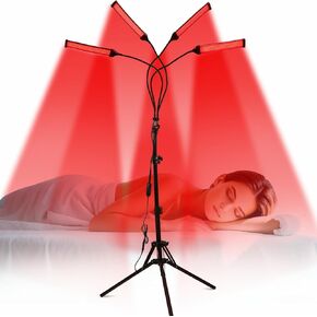 Red Light Therapy for Body with Adjustable Stand, 420 LEDs Upgrated 3-in-1 Chip Infrared Light Therapy Device, 660nm ＆ 850nm Deep Red Light Lamp for Face, Neck, Back