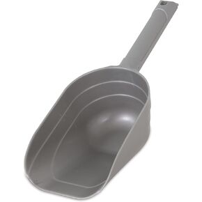 Petmate 2 Cup Pet Food Scoop With Measuring Lines; BPA Free,Silver