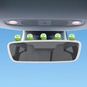 5PCS Cute Bat Car Dashboard Ornament, Funny Auto Rear View Mirror Accessories, Vehicle Interior Decorations Ornament Accessories for Home, Office, Garden (Bat)
