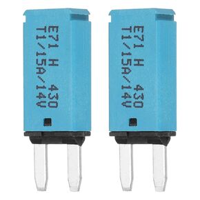 DMiotech 2 Pack Automatic Narrow Mini Reset Fuse, 14V DC 5A ATC/ATO Auto Circuit Breaker Reset Fuses Low Profile Blade Fuses for Car Truck SUV Marine Boat Motorcycle, Khaki