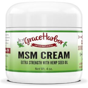 MSM Cream Muscle Joint Therapy – Extra Strength Joint and Muscle Rub for Soothing Comfort to Back, Neck, Shoulder, Knee, Hands, Feet and Plantar – Premium Whole Body Massage Cream – 4 oz in Saudi Arabia