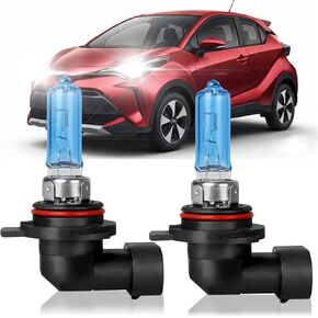 Fit for Toyota CHR 2018-2019 High Performance Halogen Headlight Bulbs,9012 High Low Dual Beam Headlamp Replacement Bulbs Kit, Plug and Play,Pack of 2