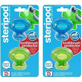 steripod Corded Electric ENE03-BRK Toothbrush Protector Dual Pack (Assorted Colors) in Kuwait