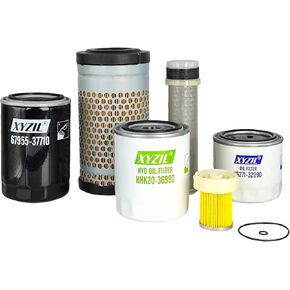 Maintenance Filter Kit 77700-03365 for Kubota B2320HSD B2620HSD B2920HSD B2320HSDN B26 B7510 B7610 B2410 HST B7800HSD B7500HSD B3300SUHSD B3300SUHSDP B3200HSD HH150-32094 HH160-32093 6C06099410