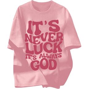 SweatyRocks Girl's Cute Letter Print Graphic Tees Short Sleeve Crewneck Casual Loose T Shirt Tops