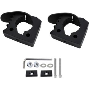 Quick Release Rubber Clamp Mount Kit Axe Shovel Holder Fist Mount Clamps Mounting Kit Tool Handles Fits 1-1/4'' to 1-3/5'' Diameter for Trucks UTV ATV Offroad 4X4 Parts (4 Pack)