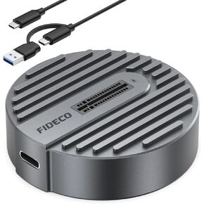 حاوية SSD خارجية FIDECO M.2 NVME، منفذ USB 3.1، محول Gen 2 مع معدل نقل 10 جيجابايت/ علبة قرص صلب USB C لـ M-Key & M+B Key NVME SSD 2230/2242 / 2260/2280، يدعم UASP in Kuwait