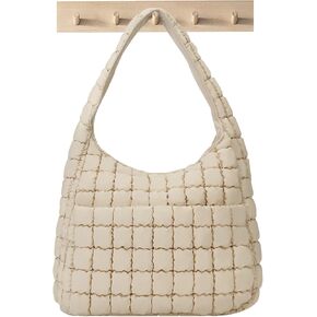 JQwygb Quilted Tote Bag Bagge Hobo أكياس كبيرة للمرأة