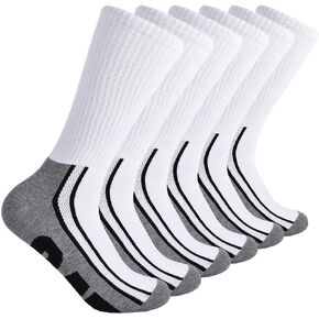 CAT Men's 6pk Oversized Logo 1/2 Cush Crew