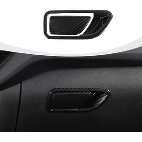 Co-Pilot Storage Switch Lock Cover, Glove Box Compartment Handle Trim Compatible with 2021-2024 Ford Bronco Sport Interior Accessories