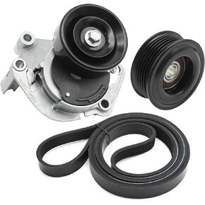 38488 Serpentine Belt Tensioner Drive Component Kit Replacement for Toyota Tundra 4.7L V8 GAS 2000 2001 2002 2003 2004 2005 2006 Replaces 49452 89255