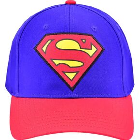 DC Comics Superman Baseball Cap ، قبعة أبي القطن الكبار مع حافة منحنية ، متعددة ، مقاس واحد